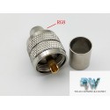 CONECTOR PARA RG8 / 213 / LMR400 / RG 214 CRIMP